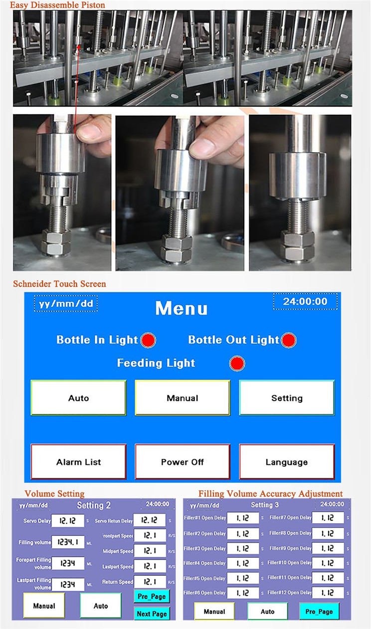Máy chiết rót tự động động cơ Servo 6