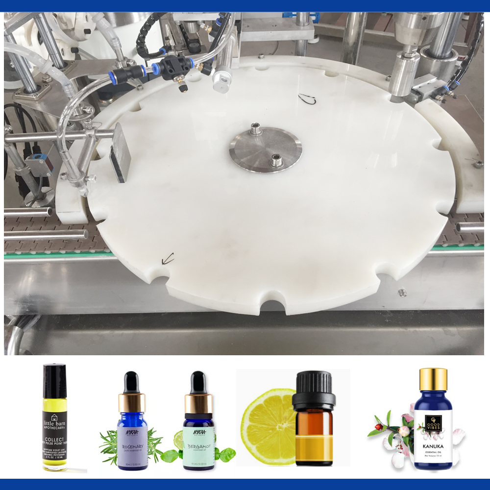 Bán nóng Chai tự động 2 vòi rót máy thảo dược hoa tinh dầu lọ Filling Capping Machine