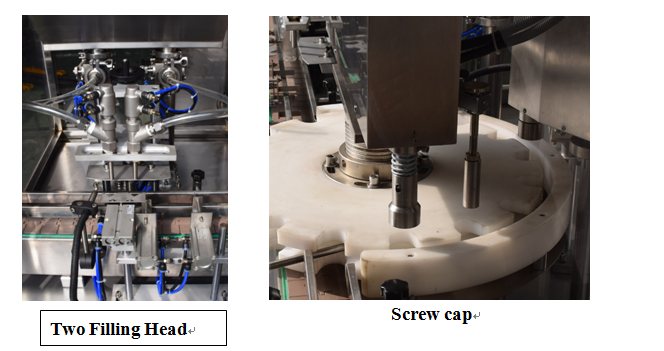 Máy làm đầy và đóng nắp chai xi-rô KPGX-1 cho thuốc