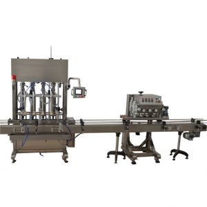 Thiết bị đóng chai chất lỏng tự động 50ml máy rót cồn y tế