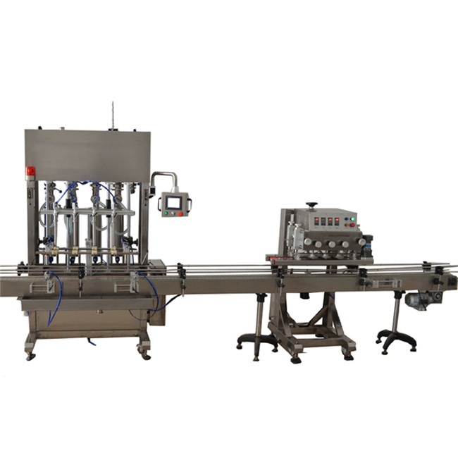 Thiết bị đóng chai chất lỏng tự động 50ml máy rót cồn y tế