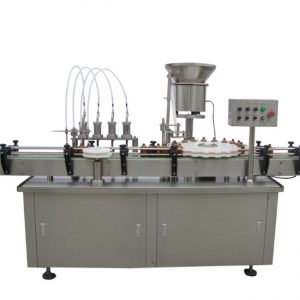Tinh dầu Filling Cap Thiết bị vặn vít 10-100ml E lỏng E Juice Filling Capping Machine